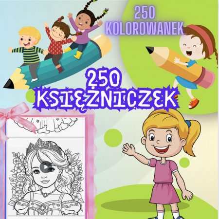 kolorowanka- 250 księżniczek